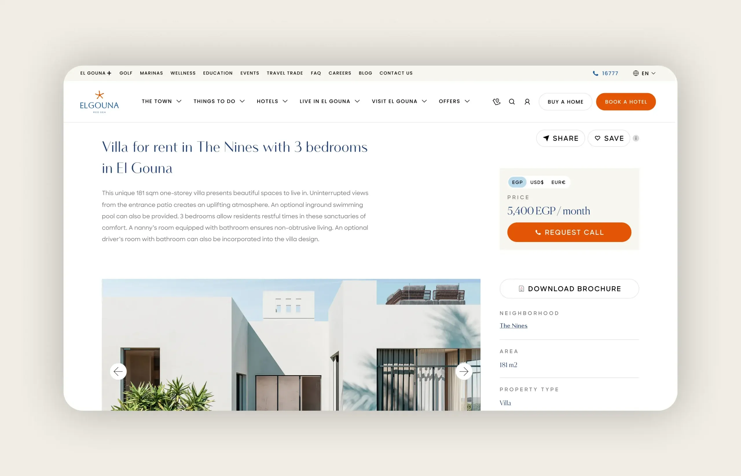 El Gouna web design and development in Egypt