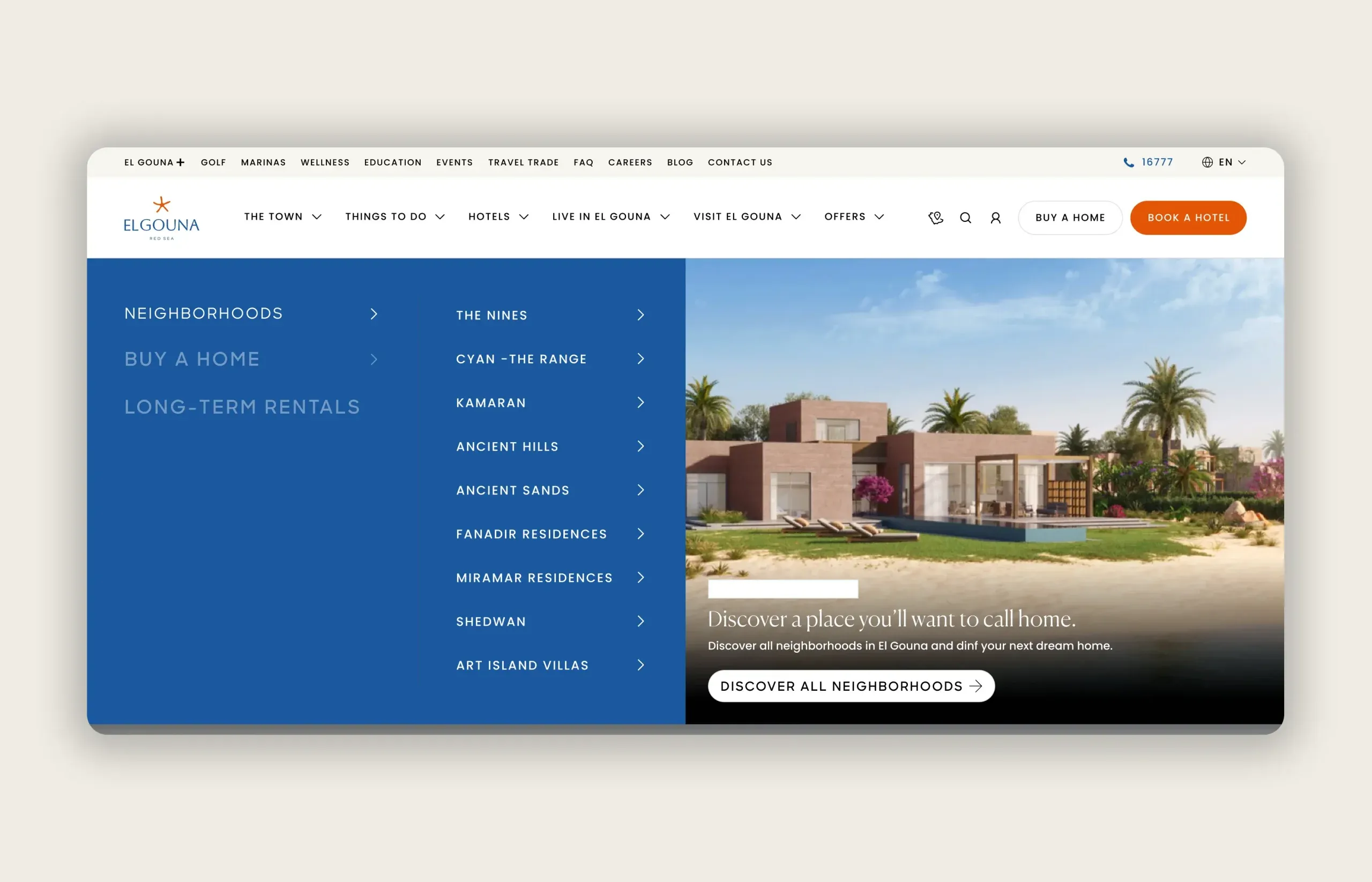El Gouna web design and development in Egypt