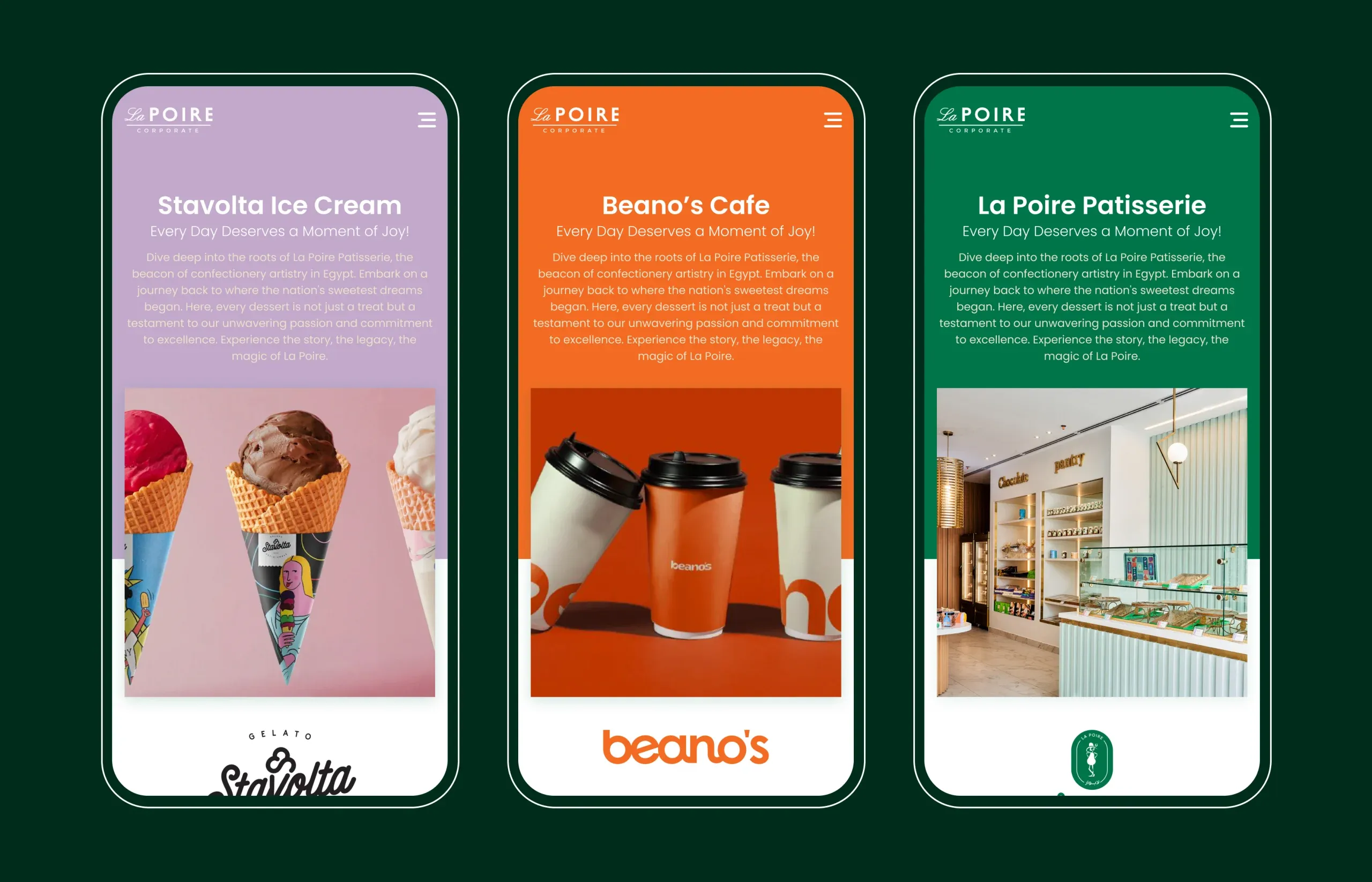 la poire corporate website design & development