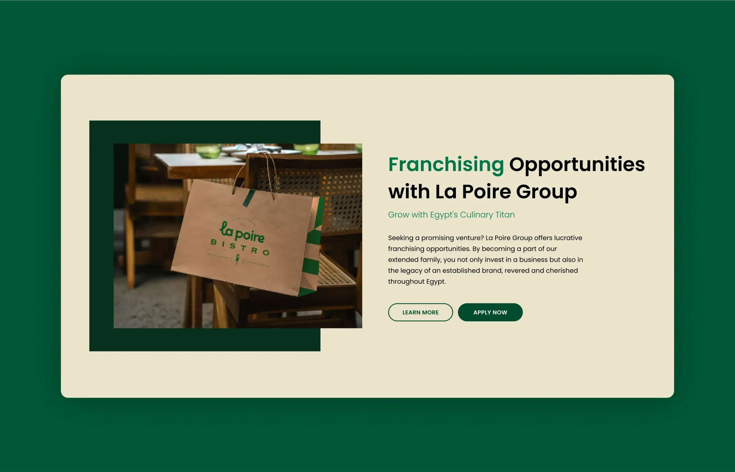 la poire corporate website design & development