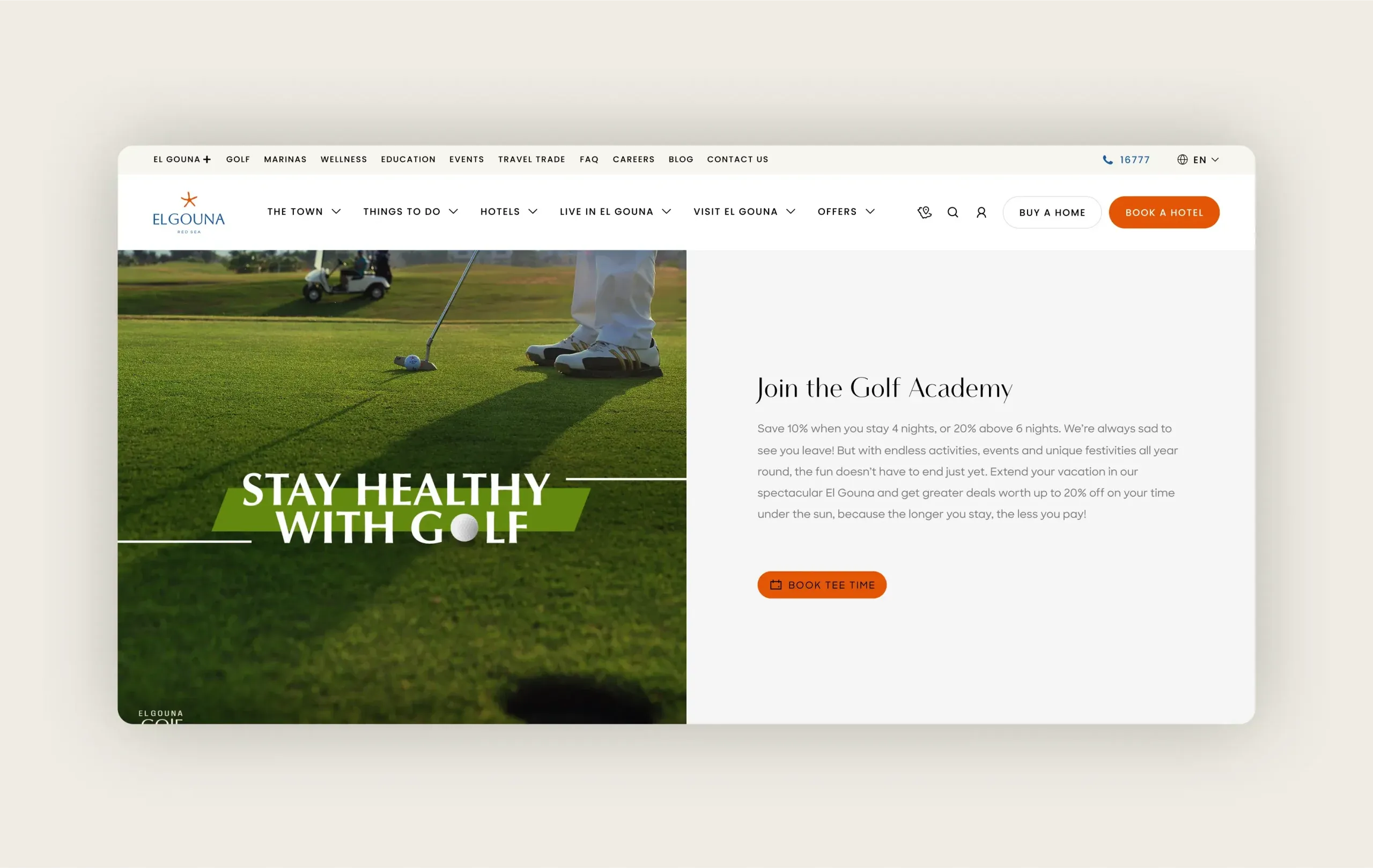 El Gouna web design and development in Egypt
