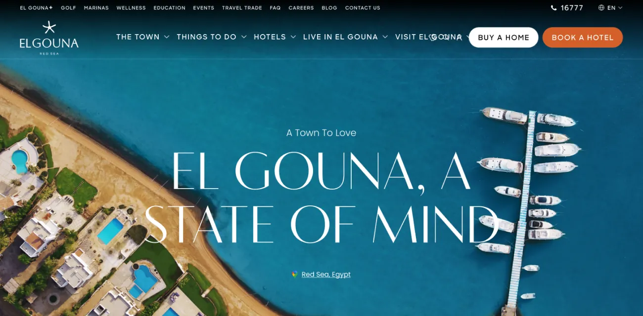 El Gouna web design and development in Egypt